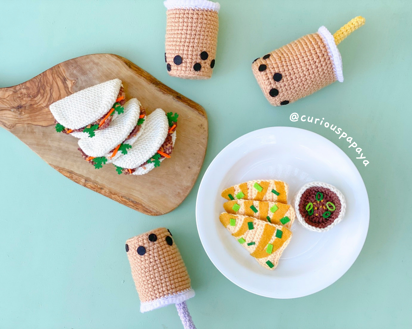 Taiwan Street Food Crochet Pattern Bundle