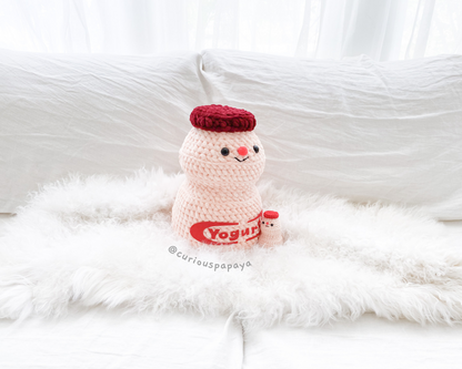 Giant Yogurt Drink Crochet Pattern