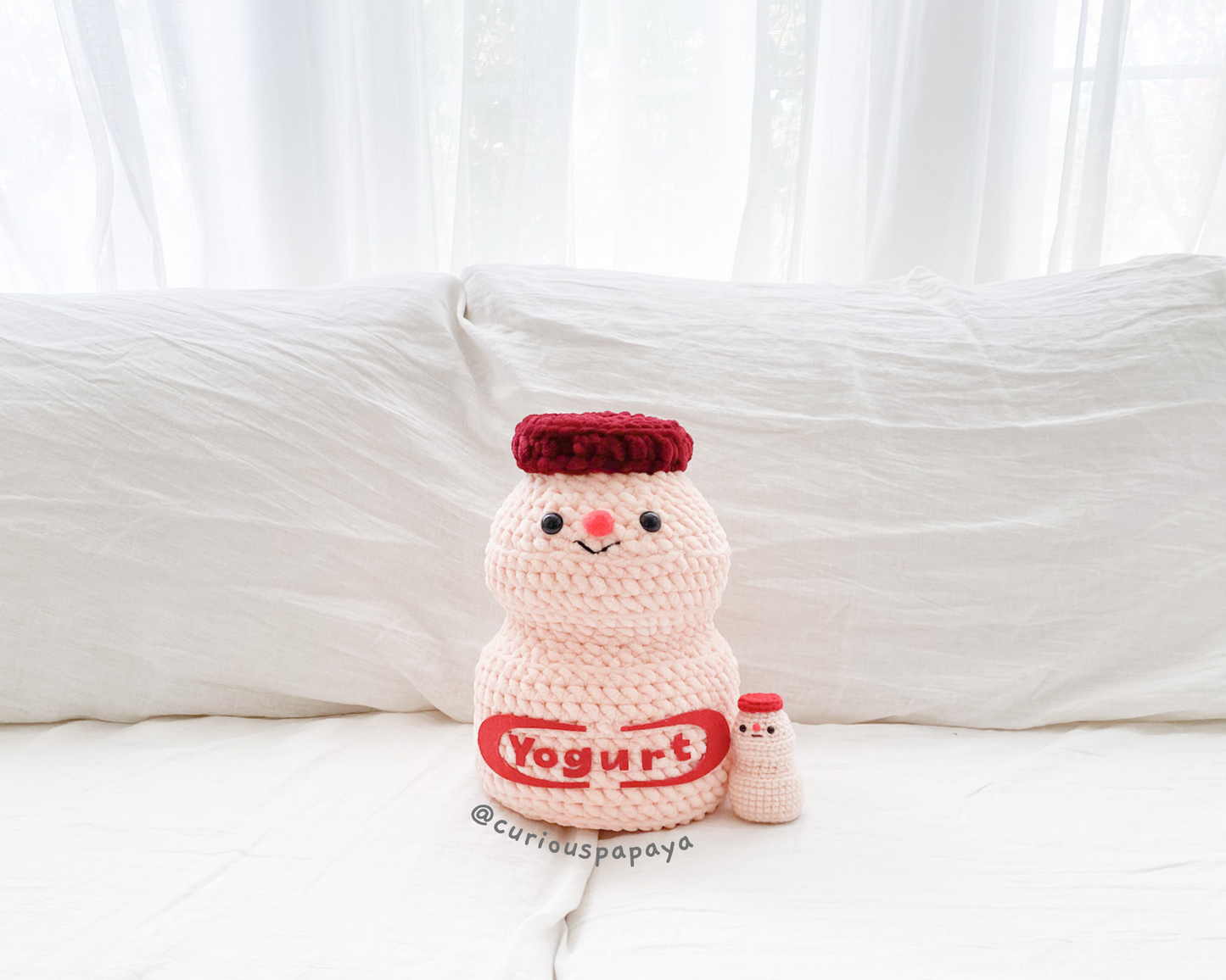 Giant Yogurt Drink Crochet Pattern