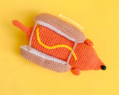 Weenston the Weiner Dog Crochet Pattern