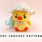 Gertrude the Grumpy Chick Crochet Pattern