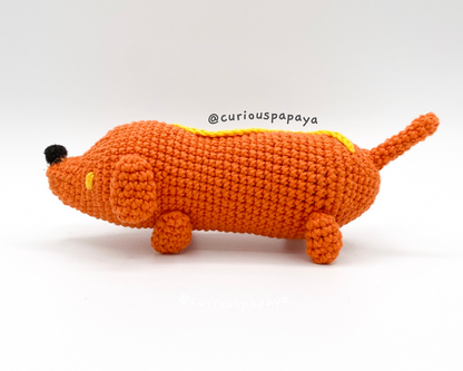 Weenston the Weiner Dog Crochet Pattern