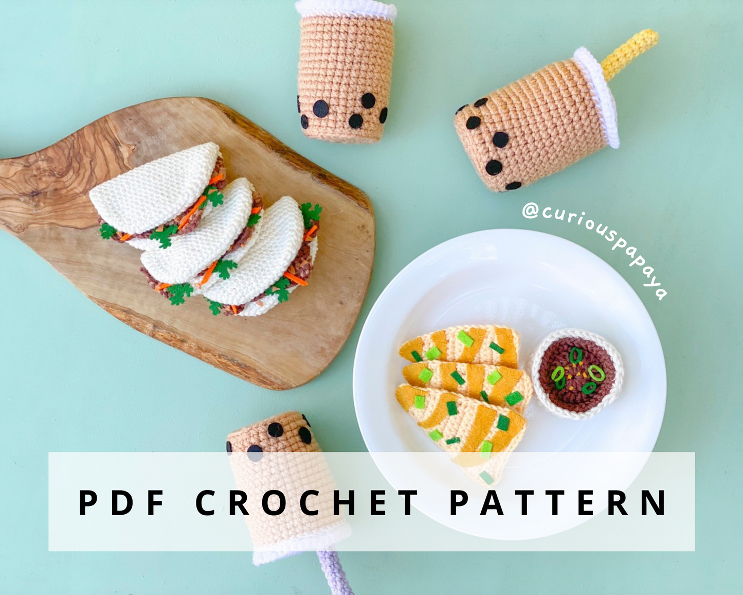 Taiwan Street Food Crochet Pattern Bundle